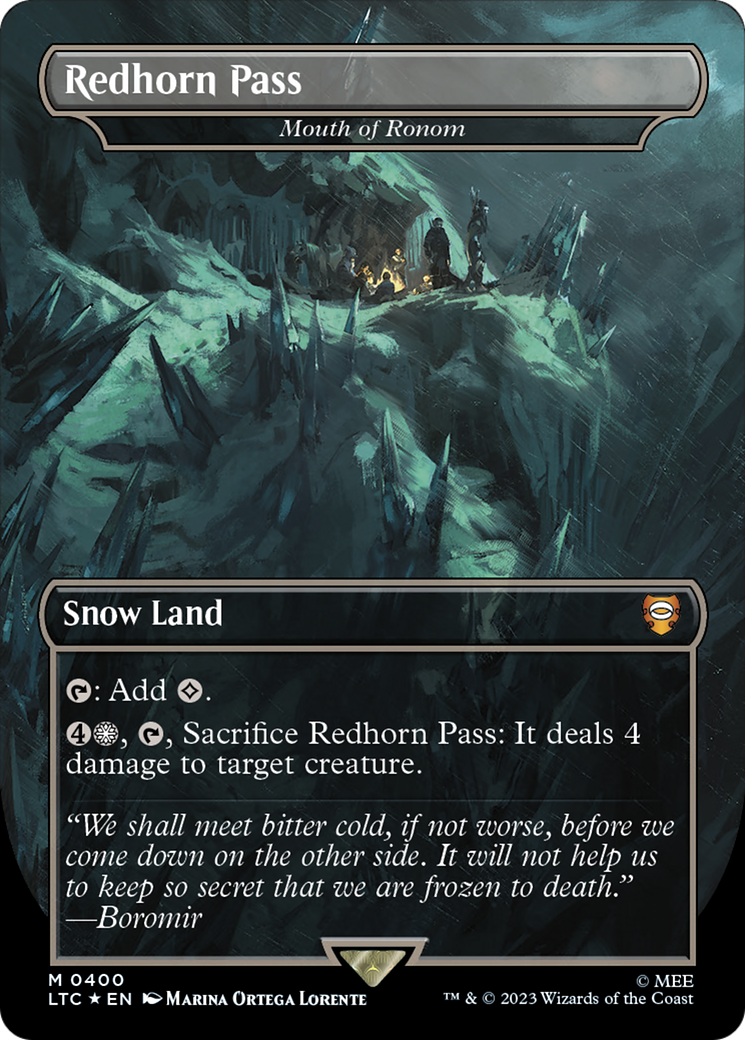 Mouth of Ronom - Redhorn Pass (Surge Foil Realms and Relics) [The Lord of the Rings: Tales of Middle-Earth Commander] | Deep Dive Games St. Marys