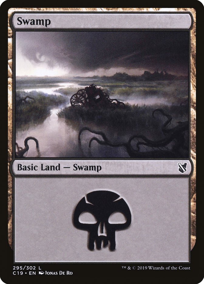 Swamp (295) [Commander 2019] | Deep Dive Games St. Marys