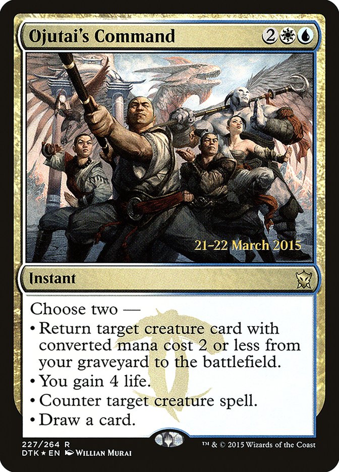 Ojutai's Command [Dragons of Tarkir Prerelease Promos] | Deep Dive Games St. Marys