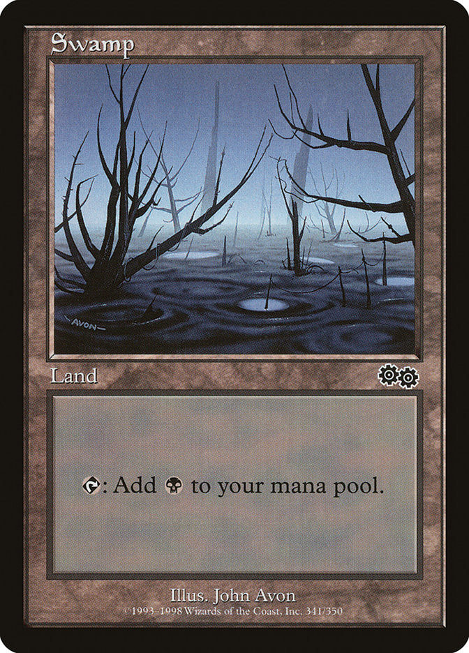 Swamp (341) [Urza's Saga] | Deep Dive Games St. Marys