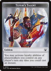 First Mate Ragavan // Teferi's Talent Emblem Double-Sided Token [March of the Machine Commander Tokens] | Deep Dive Games St. Marys