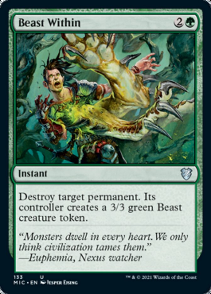 Beast Within [Innistrad: Midnight Hunt Commander] | Deep Dive Games St. Marys