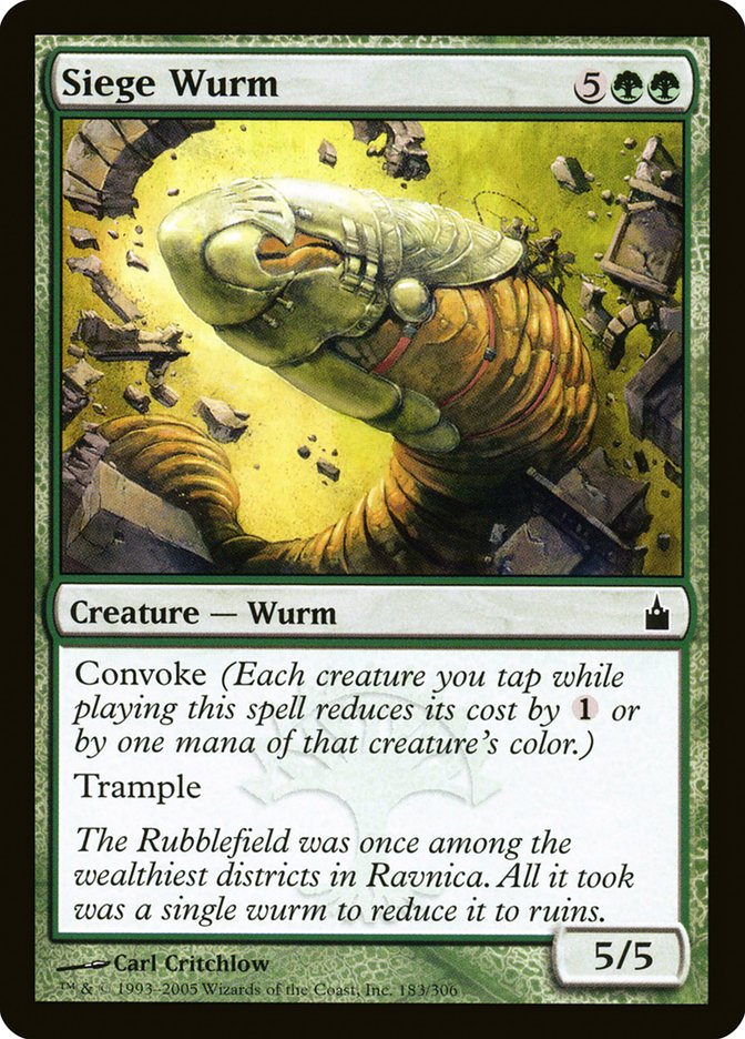 Siege Wurm [Ravnica: City of Guilds] | Deep Dive Games St. Marys