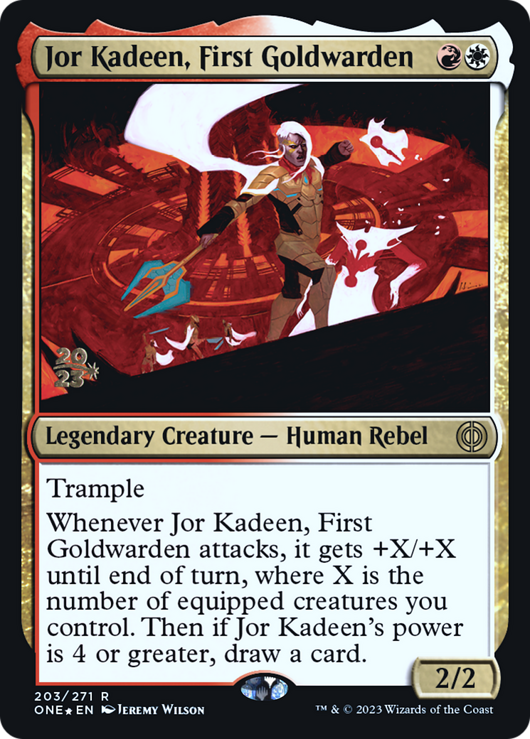 Jor Kadeen, First Goldwarden [Phyrexia: All Will Be One Prerelease Promos] | Deep Dive Games St. Marys