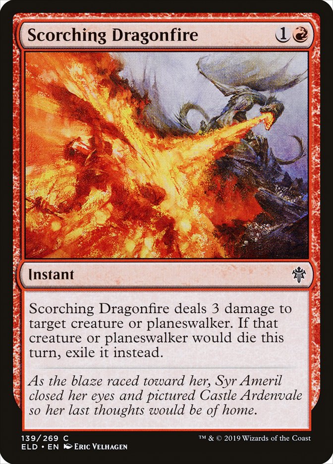 Scorching Dragonfire [Throne of Eldraine] | Deep Dive Games St. Marys