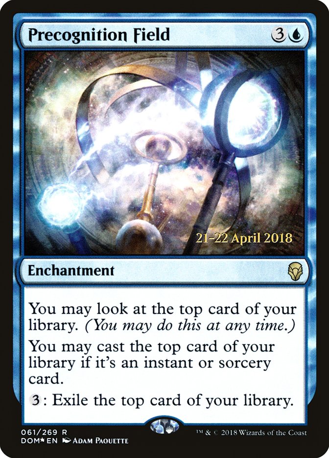 Precognition Field [Dominaria Prerelease Promos] | Deep Dive Games St. Marys