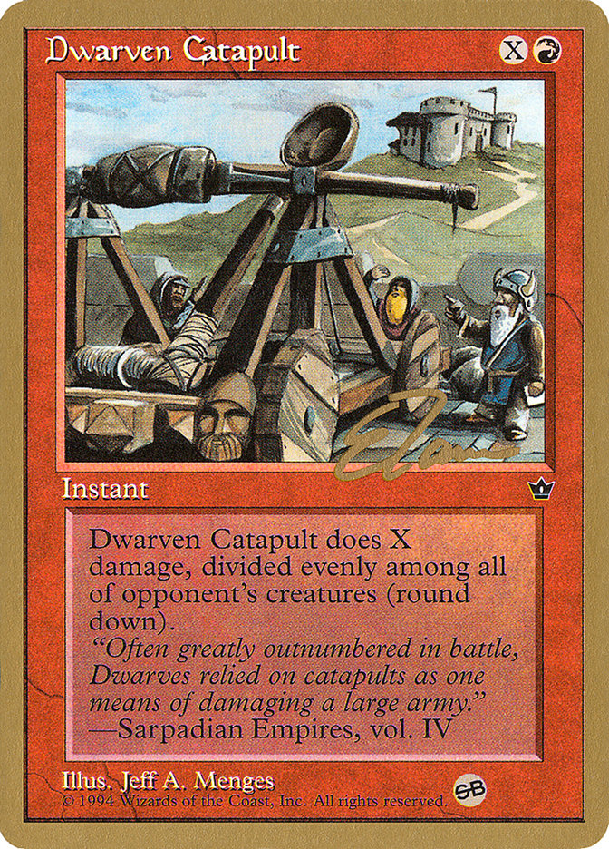 Dwarven Catapult (Eric Tam) (SB) [Pro Tour Collector Set] | Deep Dive Games St. Marys