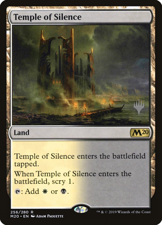 Temple of Silence (Promo Pack) [Core Set 2020 Promos] | Deep Dive Games St. Marys