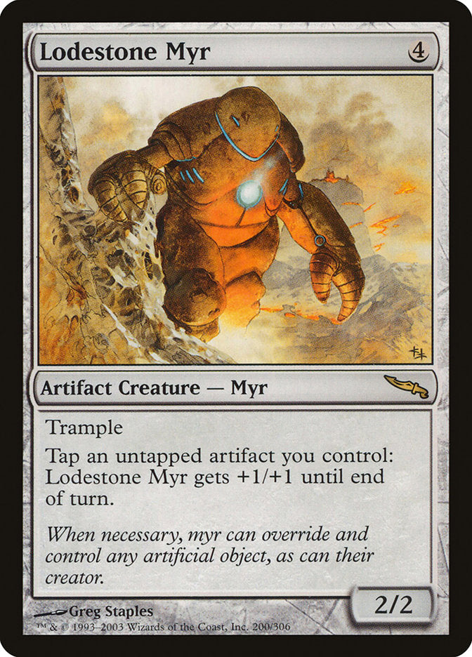 Lodestone Myr [Mirrodin] | Deep Dive Games St. Marys