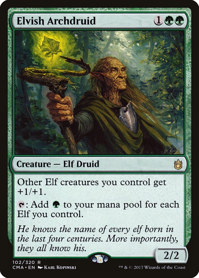 Elvish Archdruid [Commander Anthology] | Deep Dive Games St. Marys