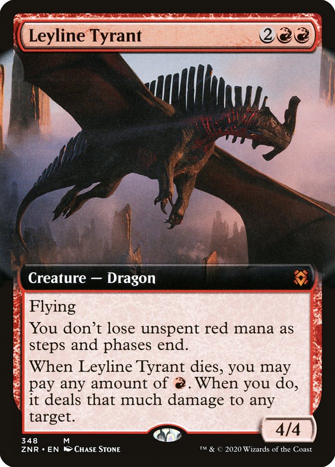 Leyline Tyrant (Extended Art) [Zendikar Rising] | Deep Dive Games St. Marys