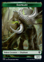 Beast (19) // Elephant Double-Sided Token [Commander Legends Tokens] | Deep Dive Games St. Marys