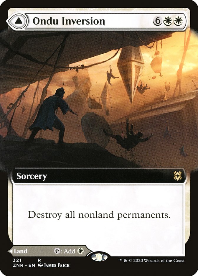 Ondu Inversion // Ondu Skyruins (Extended Art) [Zendikar Rising] | Deep Dive Games St. Marys