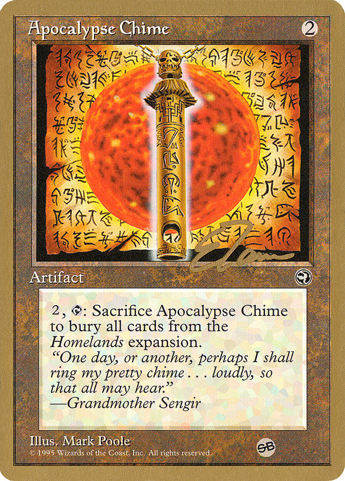 Apocalypse Chime (Eric Tam) (SB) [Pro Tour Collector Set] | Deep Dive Games St. Marys