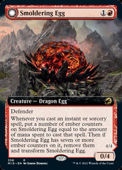 Smoldering Egg // Ashmouth Dragon (Extended Art) [Innistrad: Midnight Hunt] | Deep Dive Games St. Marys