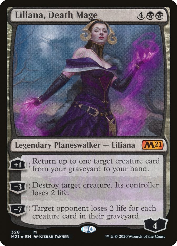 Liliana, Death Mage [Core Set 2021] | Deep Dive Games St. Marys