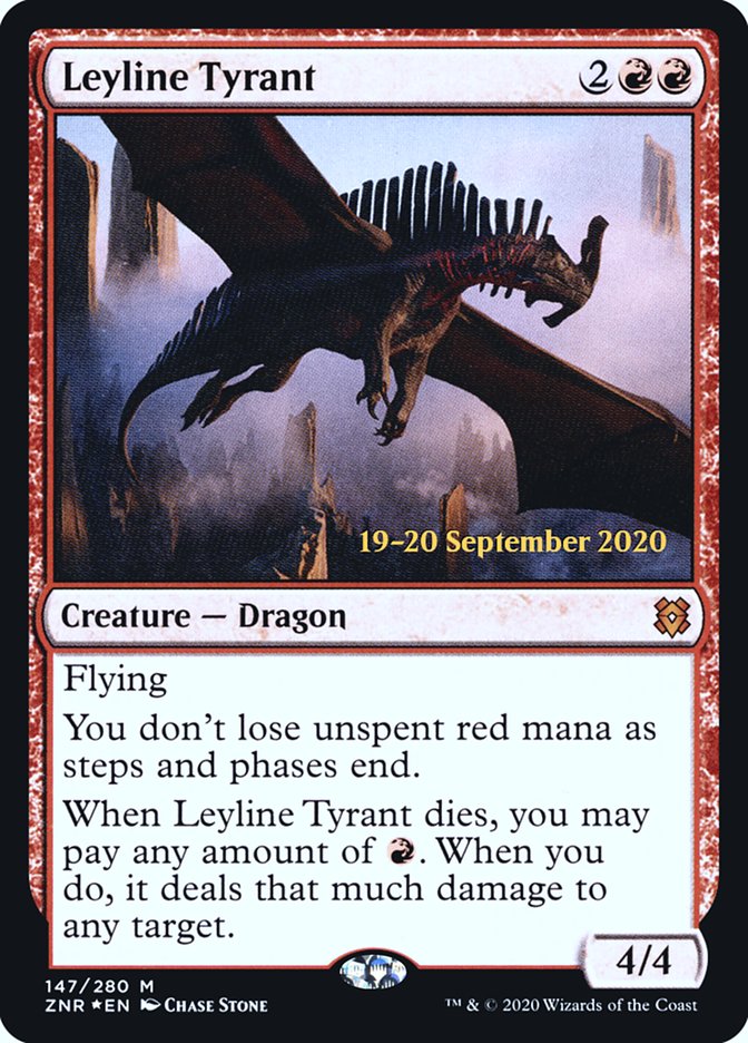 Leyline Tyrant [Zendikar Rising Prerelease Promos] | Deep Dive Games St. Marys