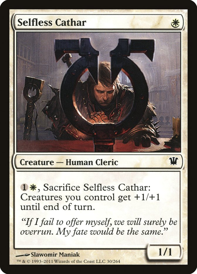 Selfless Cathar [Innistrad] | Deep Dive Games St. Marys