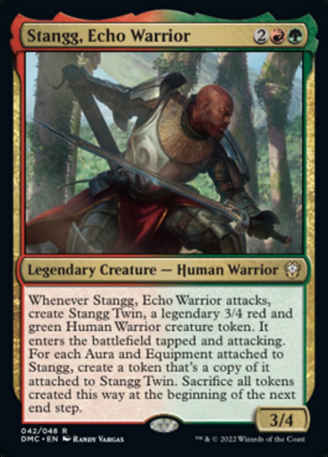 Stangg, Echo Warrior [Dominaria United Commander] | Deep Dive Games St. Marys