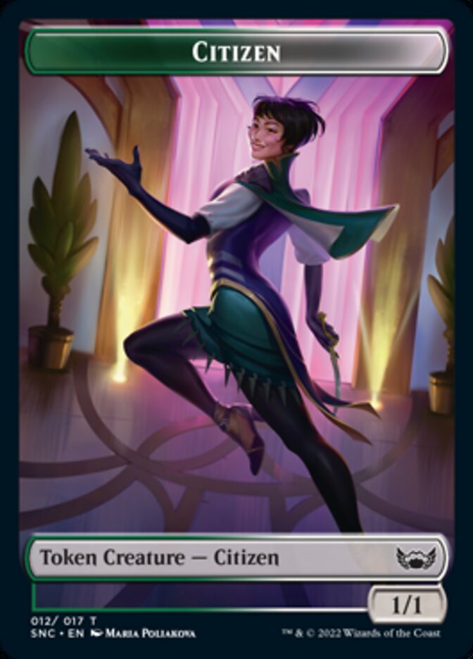 Food // Citizen Double-Sided Token [Streets of New Capenna Commander Tokens] | Deep Dive Games St. Marys