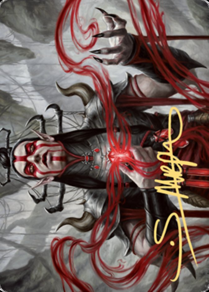 Malakir Blood-Priest Art Card (Gold-Stamped Signature) [Zendikar Rising Art Series] | Deep Dive Games St. Marys