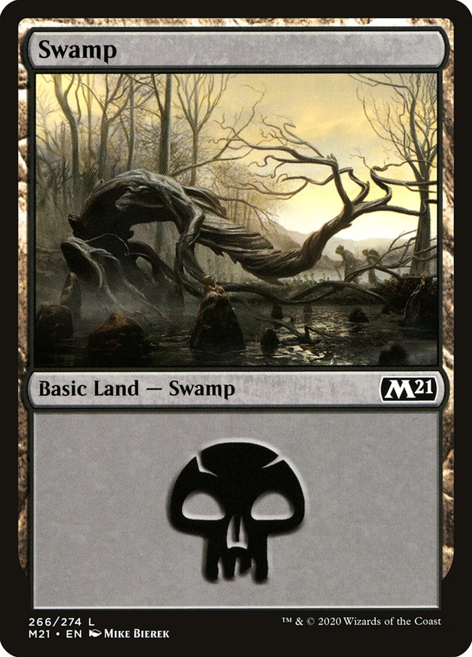 Swamp (266) [Core Set 2021] | Deep Dive Games St. Marys