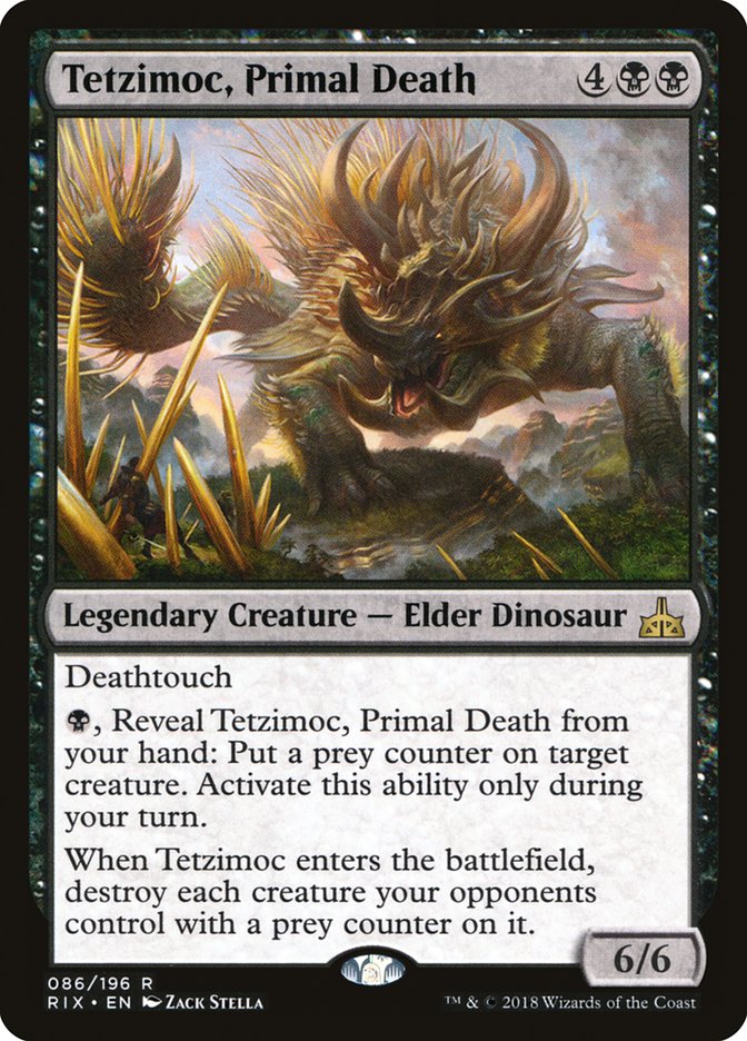 Tetzimoc, Primal Death [Rivals of Ixalan] | Deep Dive Games St. Marys