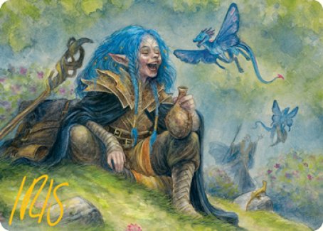 Feywild Trickster Art Card (Gold-Stamped Signature) [Dungeons & Dragons: Adventures in the Forgotten Realms Art Series] | Deep Dive Games St. Marys