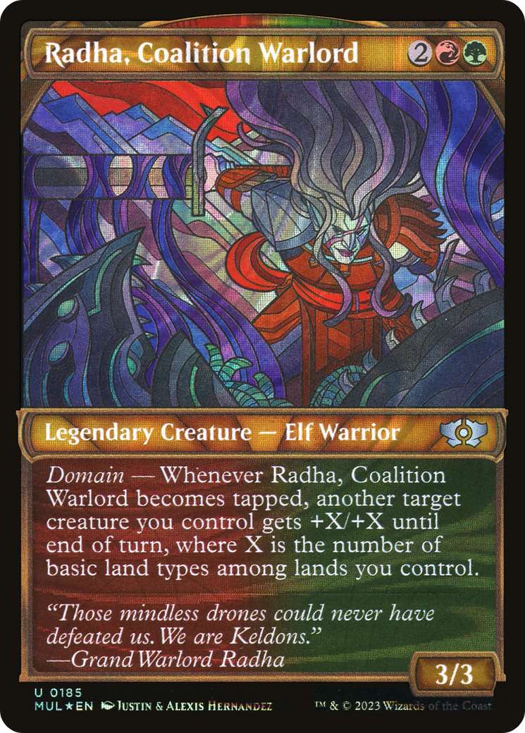 Radha, Coalition Warlord (Halo Foil) [Multiverse Legends] | Deep Dive Games St. Marys