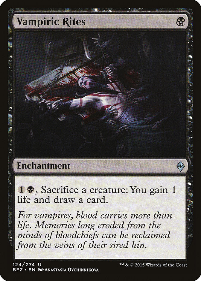 Vampiric Rites [Battle for Zendikar] | Deep Dive Games St. Marys
