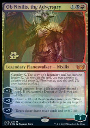 Ob Nixilis, the Adversary [Streets of New Capenna Prerelease Promos] | Deep Dive Games St. Marys