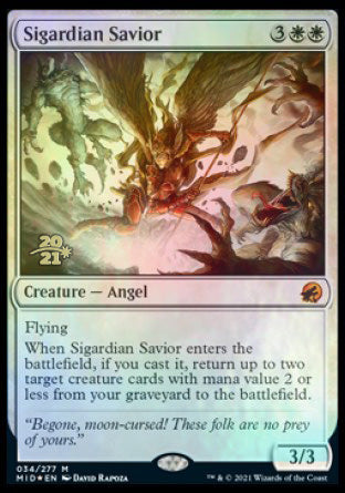 Sigardian Savior [Innistrad: Midnight Hunt Prerelease Promos] | Deep Dive Games St. Marys