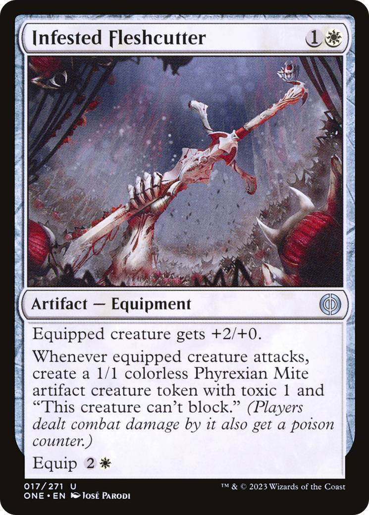 Infested Fleshcutter [Phyrexia: All Will Be One] | Deep Dive Games St. Marys