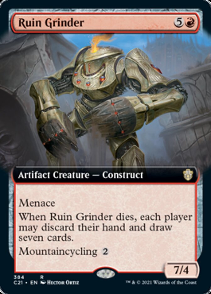 Ruin Grinder (Extended Art) [Commander 2021] | Deep Dive Games St. Marys