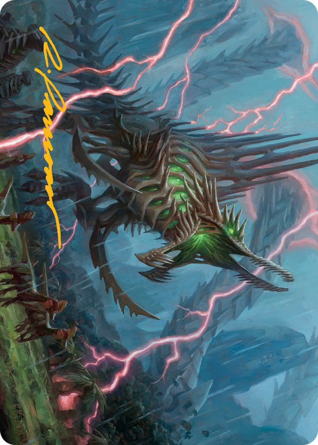 Etali, Primal Sickness Art Card (Gold-Stamped Signature) [March of the Machine Art Series] | Deep Dive Games St. Marys