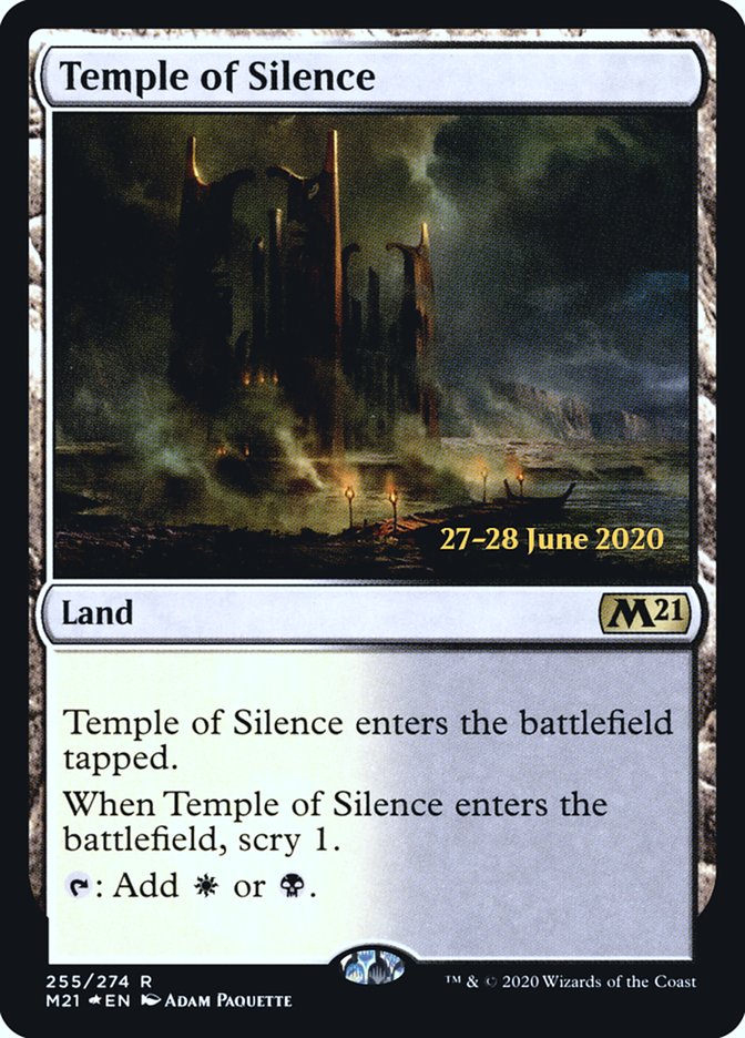 Temple of Silence [Core Set 2021 Prerelease Promos] | Deep Dive Games St. Marys