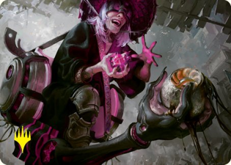 Undercity Scrounger Art Card (Gold-Stamped Signature) [Kamigawa: Neon Dynasty Art Series] | Deep Dive Games St. Marys