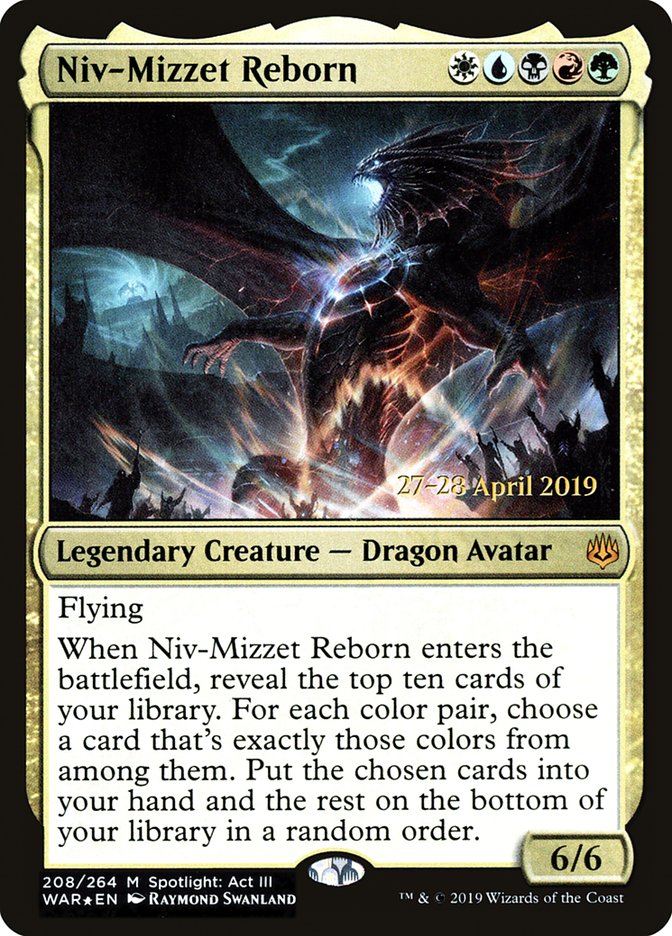 Niv-Mizzet Reborn [War of the Spark Prerelease Promos] | Deep Dive Games St. Marys