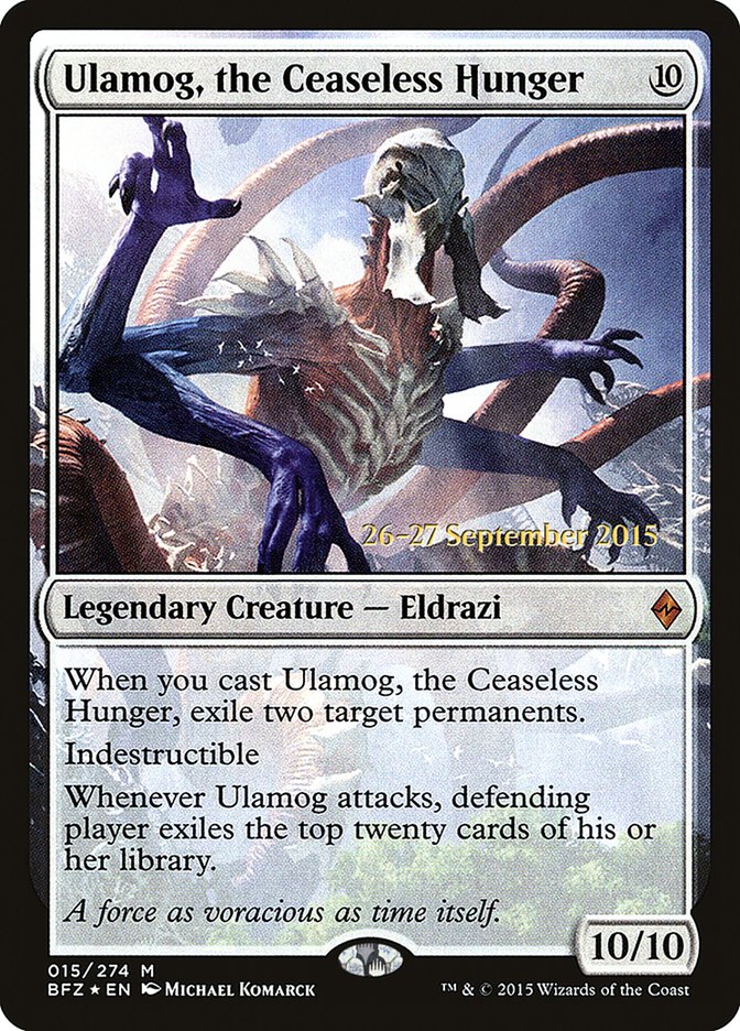 Ulamog, the Ceaseless Hunger [Battle for Zendikar Prerelease Promos] | Deep Dive Games St. Marys