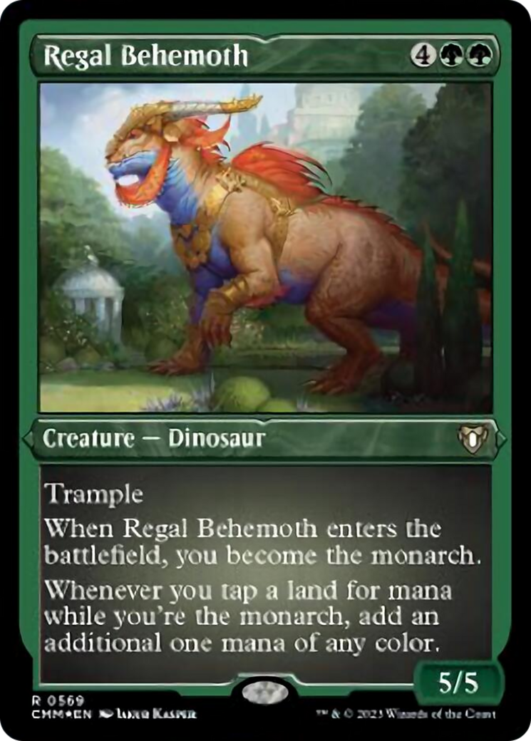 Regal Behemoth (Foil Etched) [Commander Masters] | Deep Dive Games St. Marys
