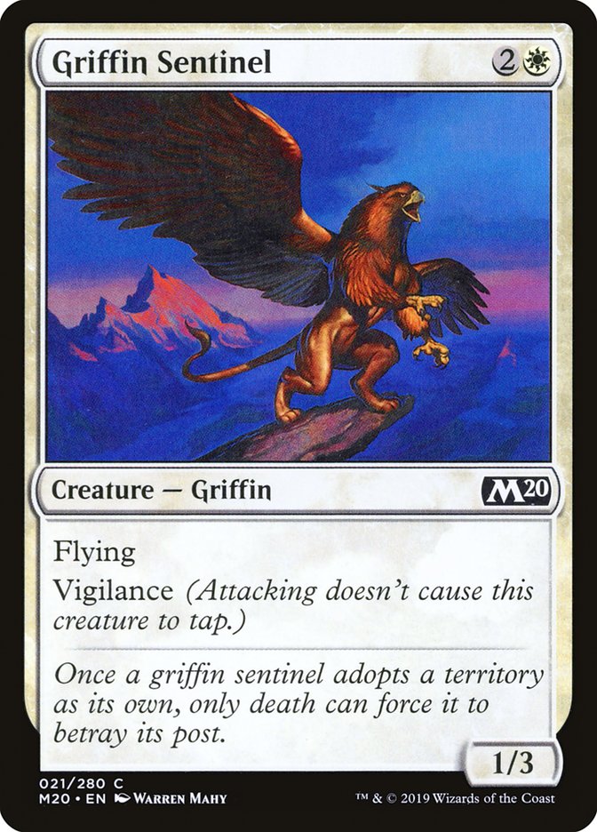 Griffin Sentinel [Core Set 2020] | Deep Dive Games St. Marys