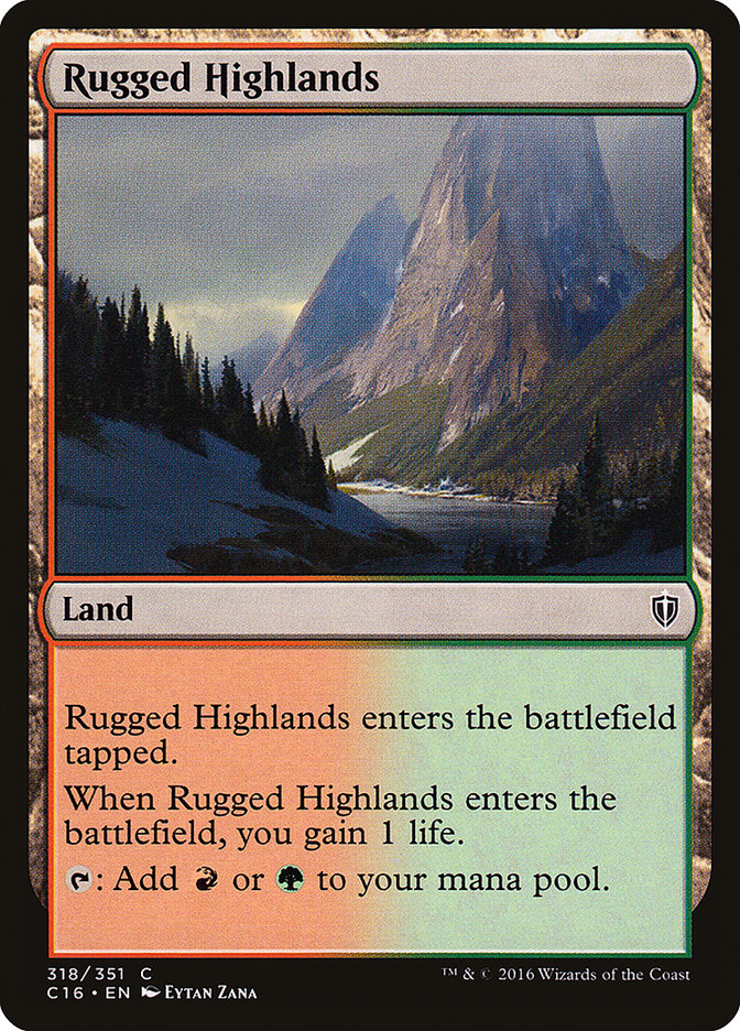 Rugged Highlands [Commander 2016] | Deep Dive Games St. Marys