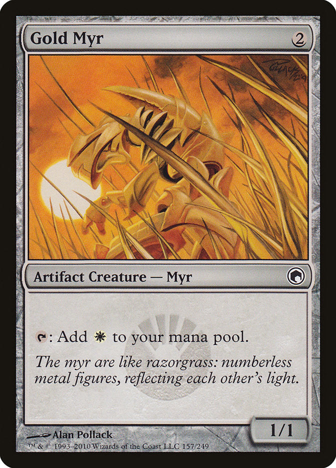 Gold Myr [Scars of Mirrodin] | Deep Dive Games St. Marys