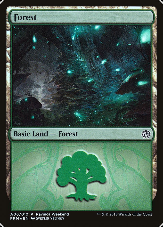 Forest (A06) [Ravnica Allegiance Ravnica Weekend] | Deep Dive Games St. Marys