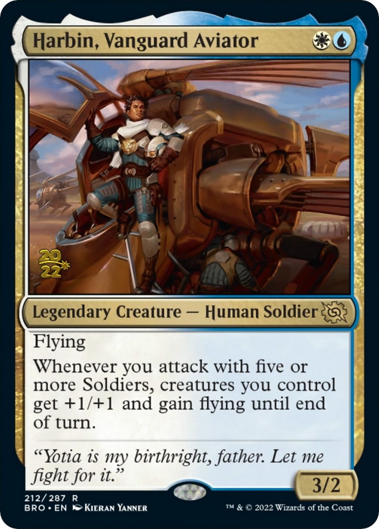 Harbin, Vanguard Aviator [The Brothers' War Prerelease Promos] | Deep Dive Games St. Marys