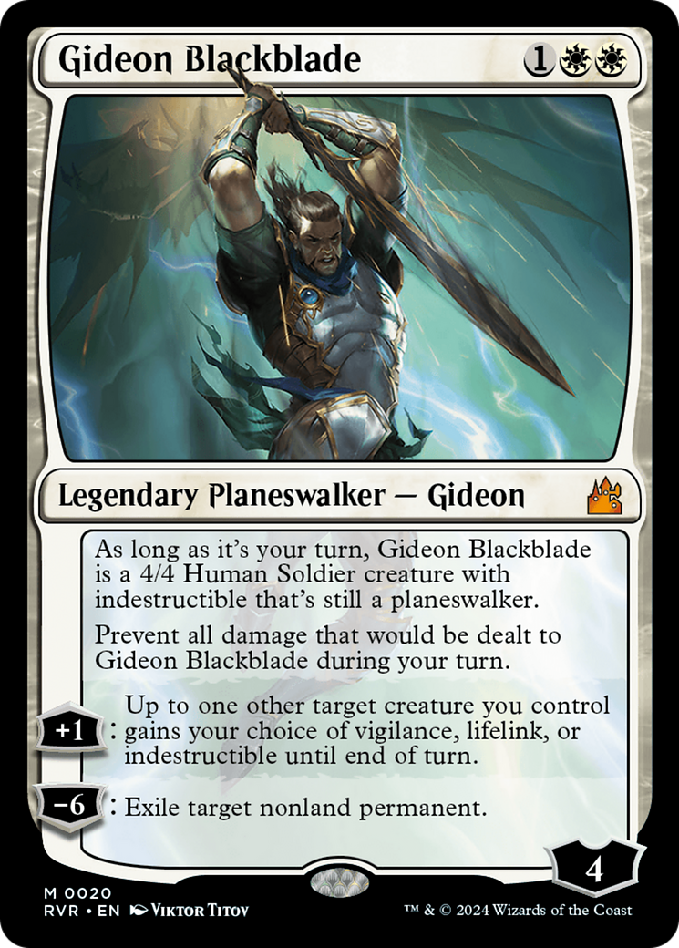 Gideon Blackblade [Ravnica Remastered] | Deep Dive Games St. Marys