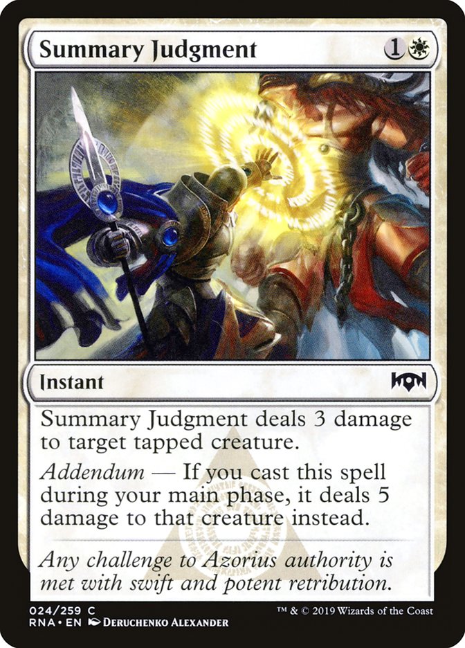 Summary Judgment [Ravnica Allegiance] | Deep Dive Games St. Marys