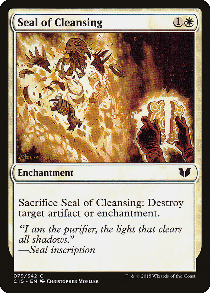 Seal of Cleansing [Commander 2015] | Deep Dive Games St. Marys