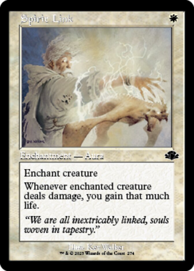 Spirit Link (Retro) [Dominaria Remastered] | Deep Dive Games St. Marys