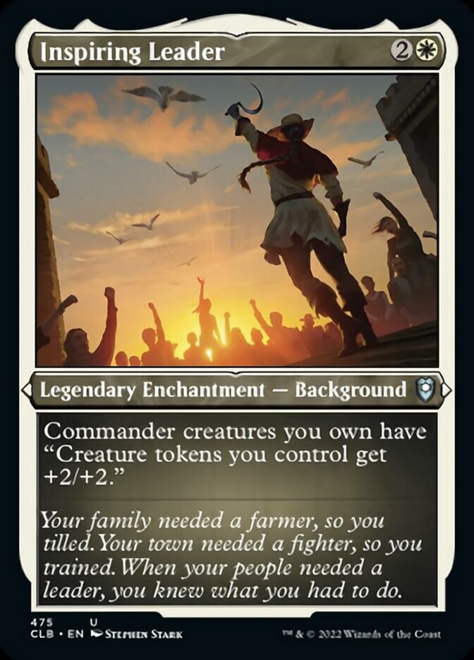 Inspiring Leader (Foil Etched) [Commander Legends: Battle for Baldur's Gate] | Deep Dive Games St. Marys